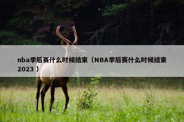 nba季后赛什么时候结束（NBA季后赛什么时候结束2023 ）