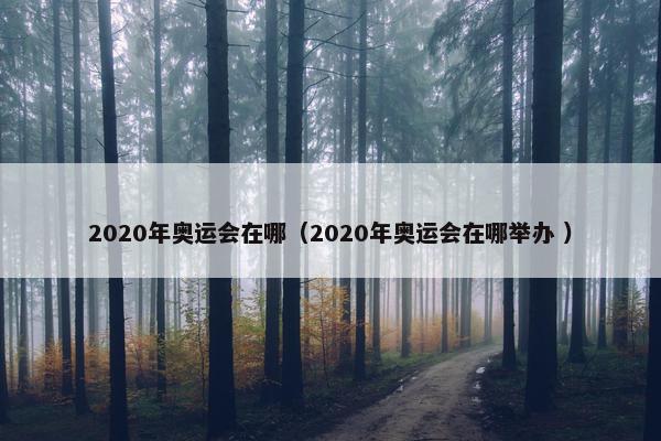 2020年奥运会在哪（2020年奥运会在哪举办 ）