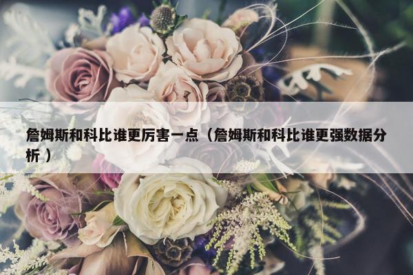 詹姆斯和科比谁更厉害一点（詹姆斯和科比谁更强数据分析 ）