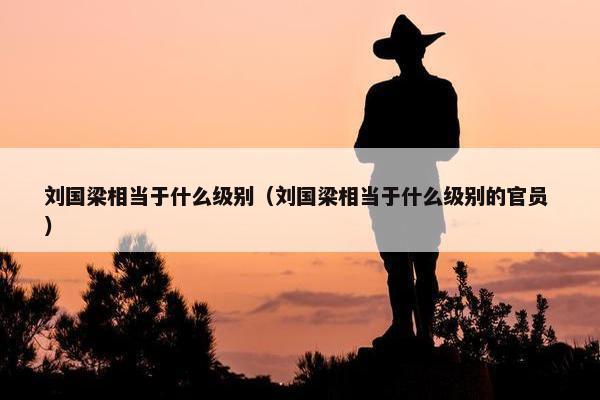 刘国梁相当于什么级别（刘国梁相当于什么级别的官员 ）