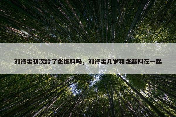 刘诗雯初次给了张继科吗，刘诗雯几岁和张继科在一起