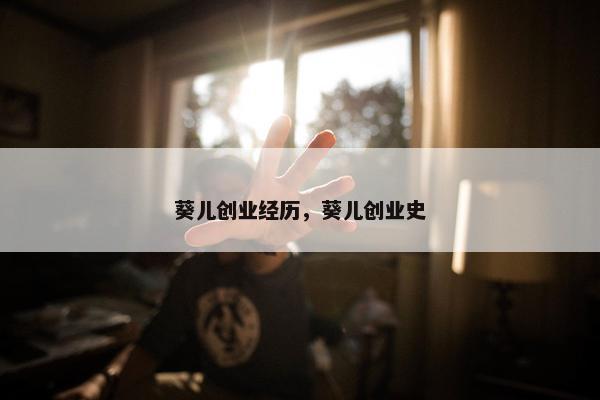 葵儿创业经历，葵儿创业史