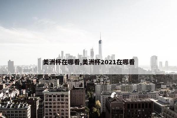 美洲杯在哪看,美洲杯2021在哪看