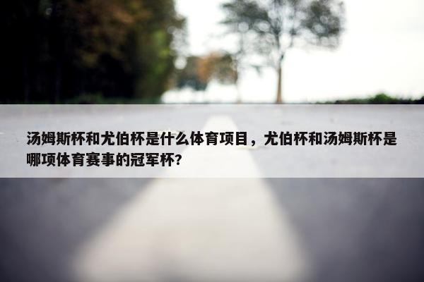 汤姆斯杯和尤伯杯是什么体育项目，尤伯杯和汤姆斯杯是哪项体育赛事的冠军杯?