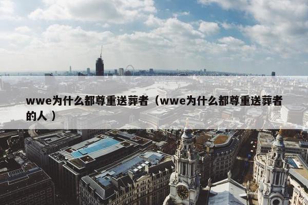 wwe为什么都尊重送葬者（wwe为什么都尊重送葬者的人 ）