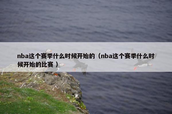 nba这个赛季什么时候开始的（nba这个赛季什么时候开始的比赛 ）