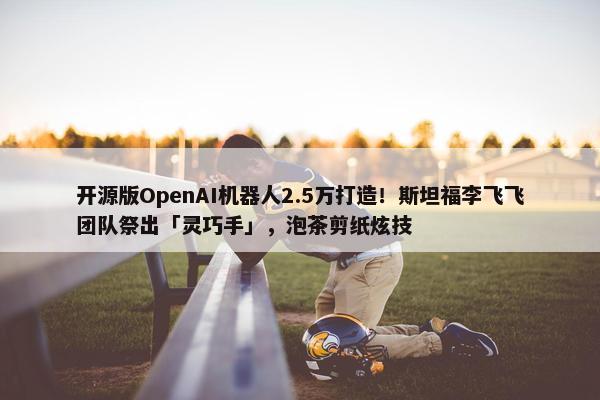 开源版OpenAI机器人2.5万打造！斯坦福李飞飞团队祭出「灵巧手」，泡茶剪纸炫技