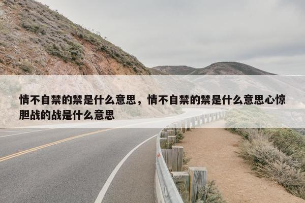 情不自禁的禁是什么意思，情不自禁的禁是什么意思心惊胆战的战是什么意思