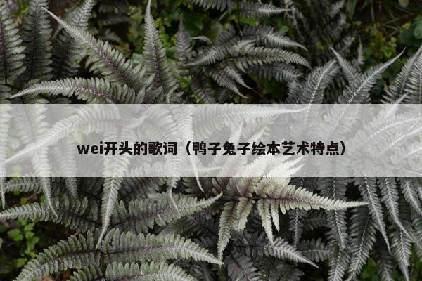 wei开头的歌词（鸭子兔子绘本艺术特点）