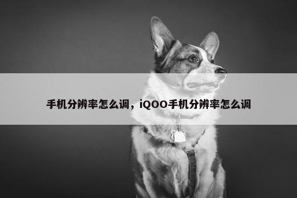 手机分辨率怎么调，iQOO手机分辨率怎么调