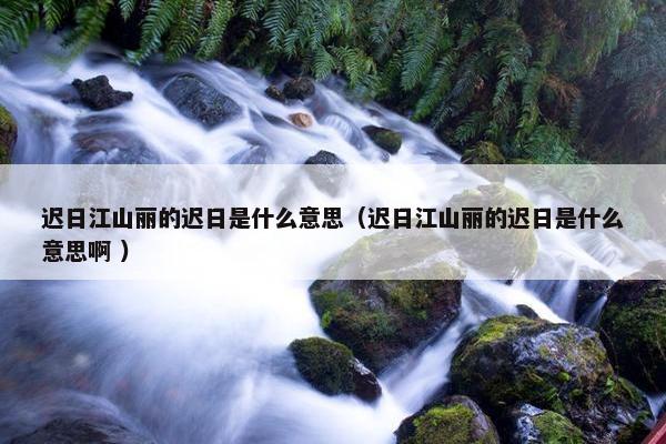 迟日江山丽的迟日是什么意思（迟日江山丽的迟日是什么意思啊 ）