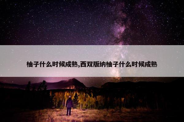 柚子什么时候成熟,西双版纳柚子什么时候成熟