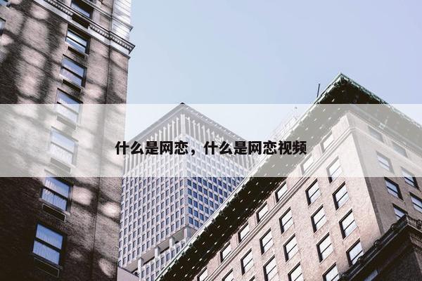 什么是网恋，什么是网恋视频