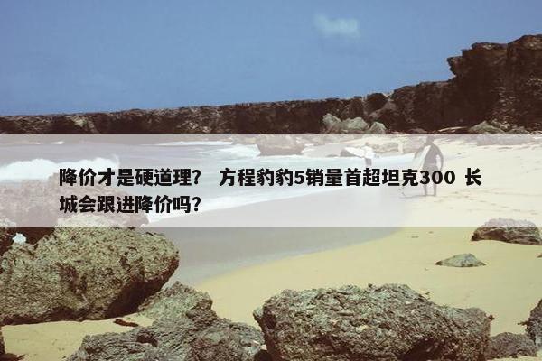 降价才是硬道理？ 方程豹豹5销量首超坦克300 长城会跟进降价吗？