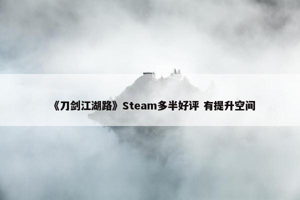 《刀剑江湖路》Steam多半好评 有提升空间