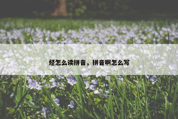 烃怎么读拼音，拼音啊怎么写