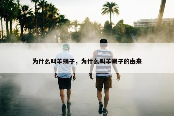 为什么叫羊蝎子，为什么叫羊蝎子的由来