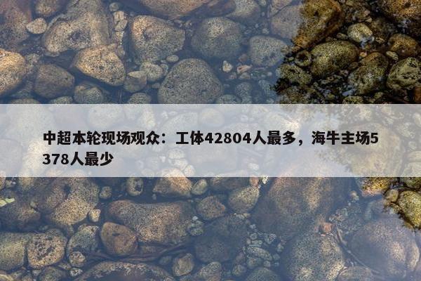 中超本轮现场观众：工体42804人最多，海牛主场5378人最少