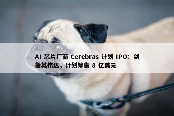 AI 芯片厂商 Cerebras 计划 IPO：剑指英伟达，计划筹集 8 亿美元