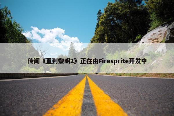 传闻《直到黎明2》正在由Firesprite开发中