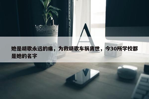 她是胡歌永远的痛，为救胡歌车祸离世，今30所学校都是她的名字