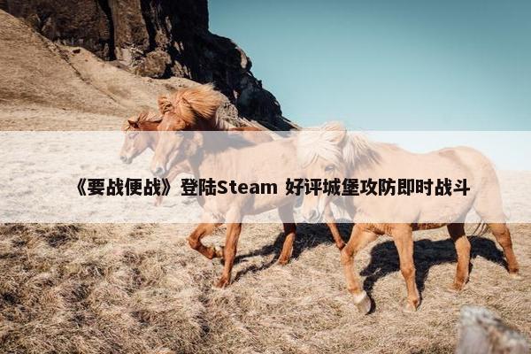 《要战便战》登陆Steam 好评城堡攻防即时战斗