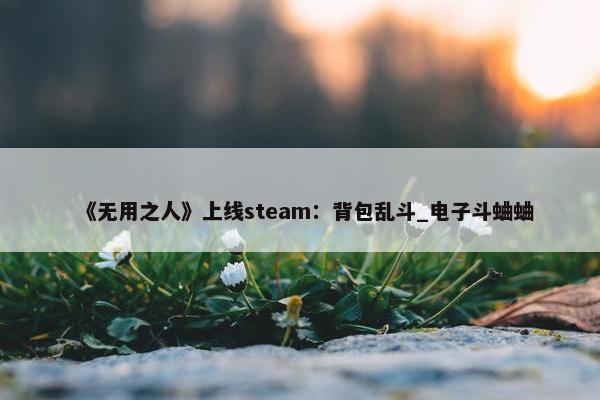 《无用之人》上线steam：背包乱斗_电子斗蛐蛐