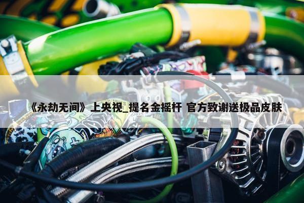 《永劫无间》上央视_提名金摇杆 官方致谢送极品皮肤