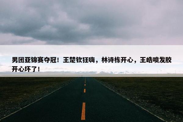 男团亚锦赛夺冠！王楚钦狂嗨，林诗栋开心，王皓喷发胶开心坏了！