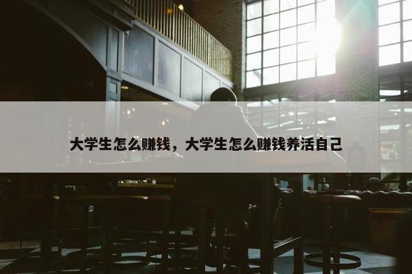 大学生怎么赚钱，大学生怎么赚钱养活自己