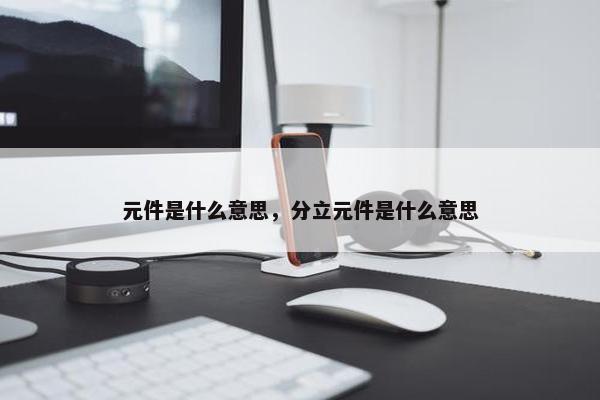 元件是什么意思，分立元件是什么意思