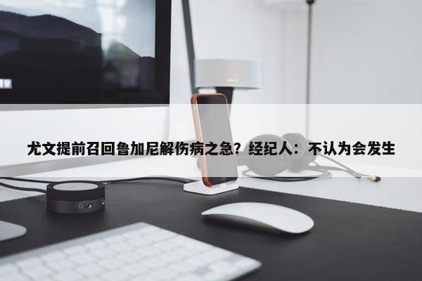 尤文提前召回鲁加尼解伤病之急？经纪人：不认为会发生