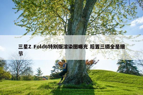 三星Z Fold6特别版渲染图曝光 后置三摄全是细节