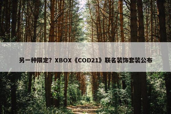 另一种限定？XBOX《COD21》联名装饰套装公布