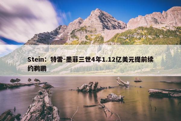 Stein：特雷-墨菲三世4年1.12亿美元提前续约鹈鹕