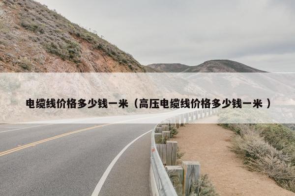 电缆线价格多少钱一米（高压电缆线价格多少钱一米 ）