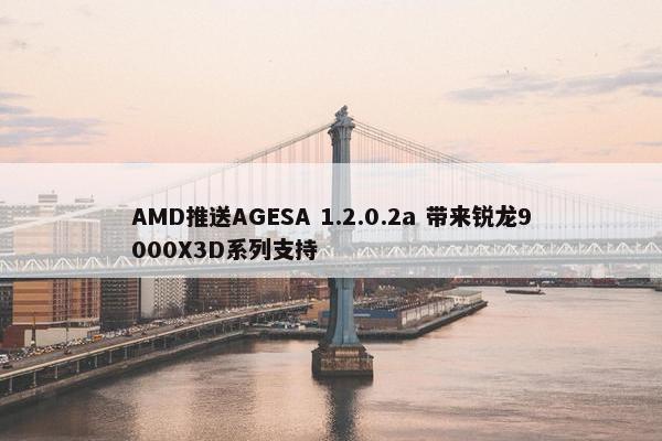 AMD推送AGESA 1.2.0.2a 带来锐龙9000X3D系列支持