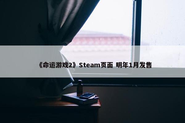 《命运游戏2》Steam页面 明年1月发售