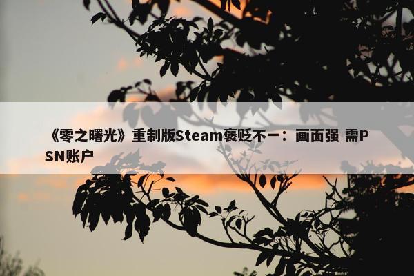 《零之曙光》重制版Steam褒贬不一：画面强 需PSN账户