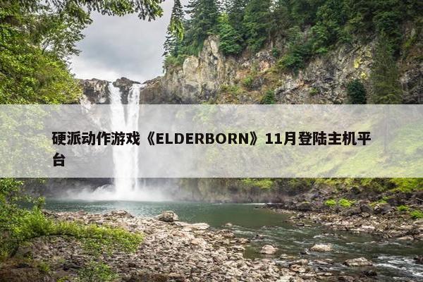 硬派动作游戏《ELDERBORN》11月登陆主机平台