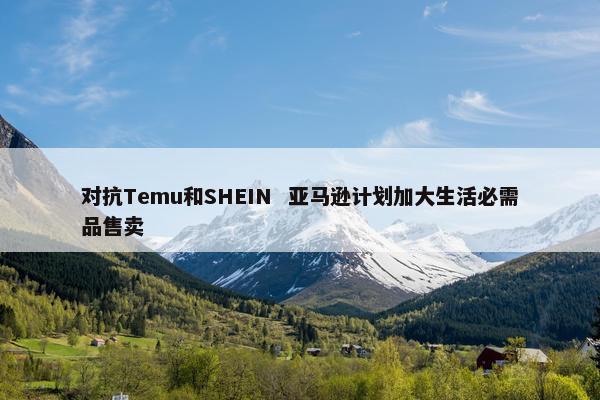 对抗Temu和SHEIN  亚马逊计划加大生活必需品售卖