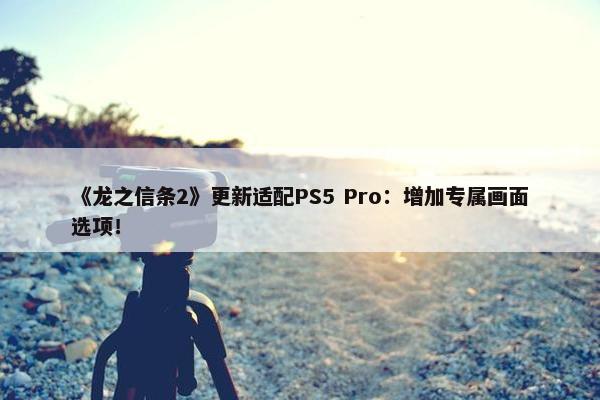 《龙之信条2》更新适配PS5 Pro：增加专属画面选项！