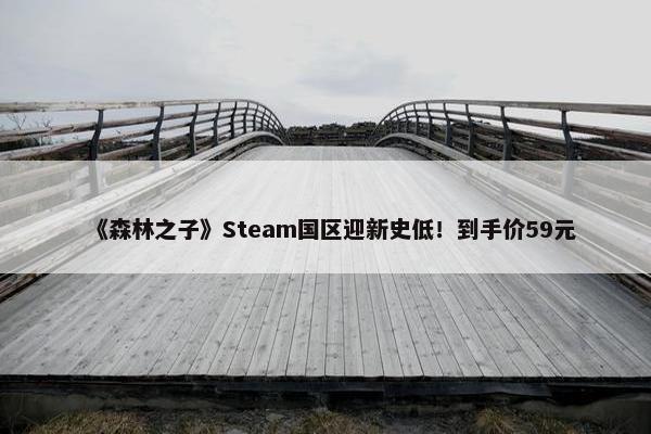 《森林之子》Steam国区迎新史低！到手价59元