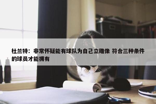 杜兰特：非常怀疑能有球队为自己立雕像 符合三种条件的球员才能拥有