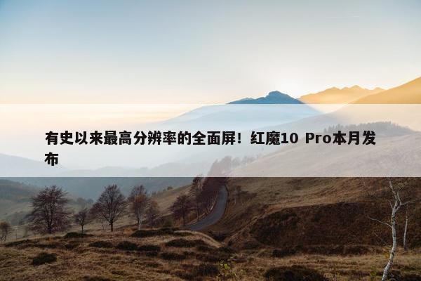 有史以来最高分辨率的全面屏！红魔10 Pro本月发布