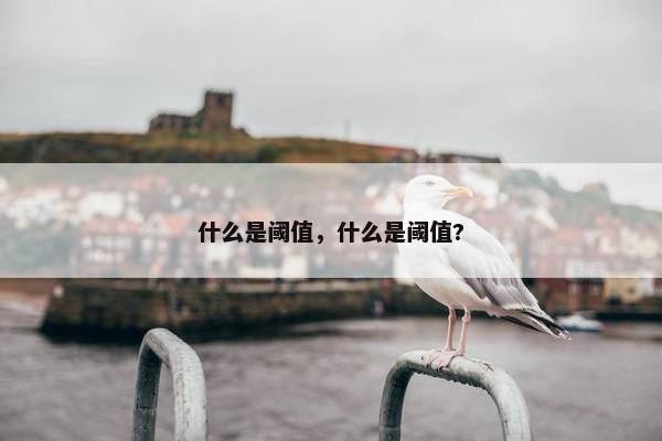 什么是阈值，什么是阈值?