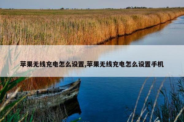 苹果无线充电怎么设置,苹果无线充电怎么设置手机