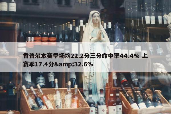 香普尔本赛季场均22.2分三分命中率44.4% 上赛季17.4分&32.6%