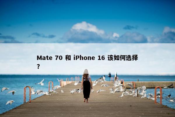 Mate 70 和 iPhone 16 该如何选择？