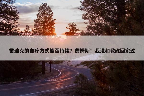 雷迪克的自疗方式能否持续？詹姆斯：我没和教练回家过